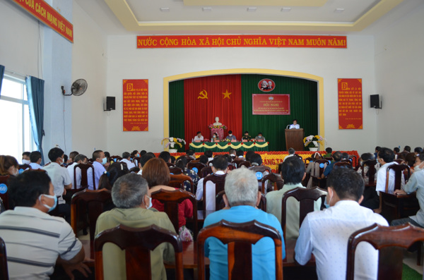 Tiếp xúc giữa cử tri với người ứng cử đại biểu HĐND tỉnh Đắk Lắk nhiệm kỳ 2021-2026 tại huyện Ea Súp